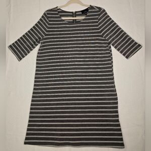 LUMIERE BRAND‎ GRAY STRIPED DRESS